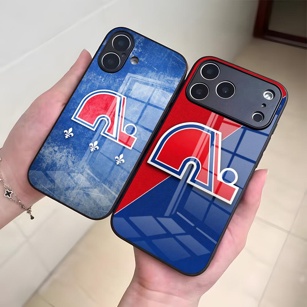 Phone Cases Quebec - Q-QueBecES Hockey Logo Telefoonhoesje voor IPhone