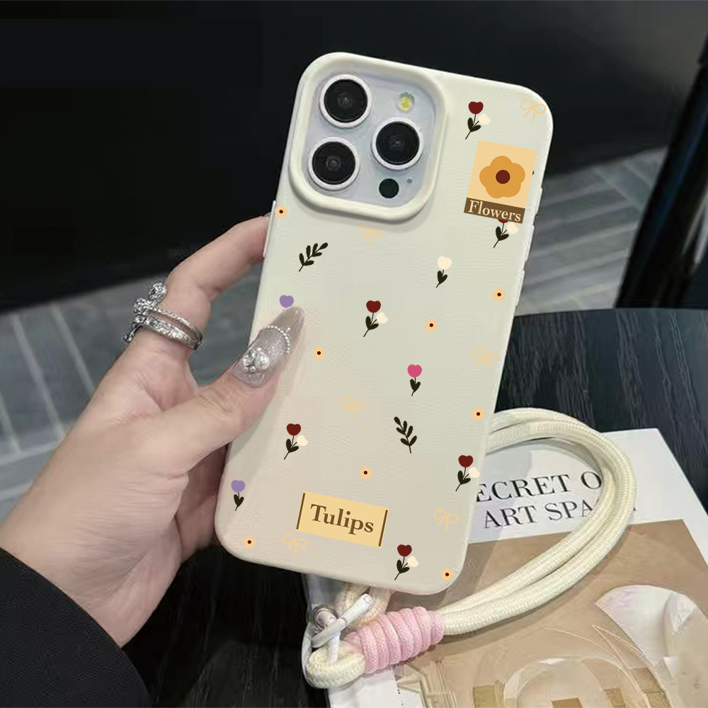 Phone Cases With Straps - Tulpenboogbandje Telefoonhoesje voor iPhone 17 16