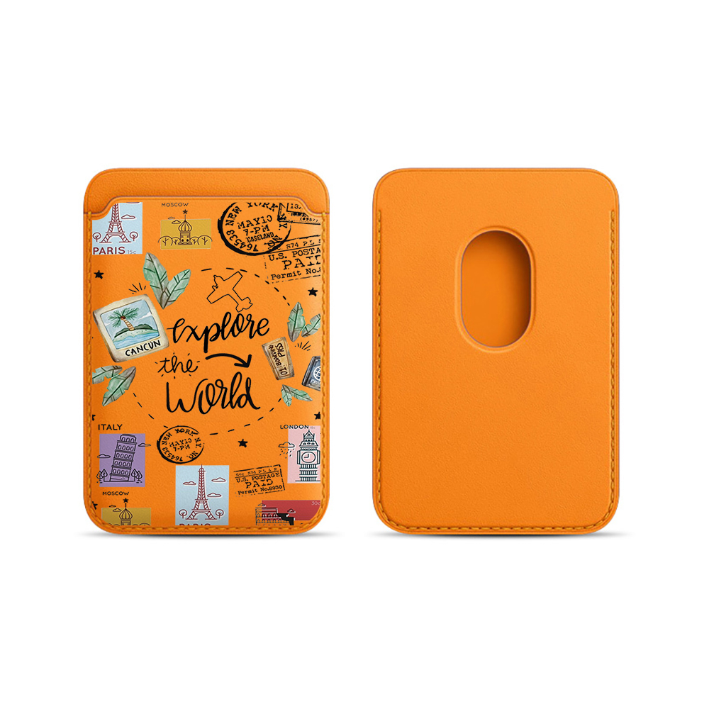 Phone Cases With Wallet On Back - Trendy INS lederen kaarthouder telefoonhoesje achterkant