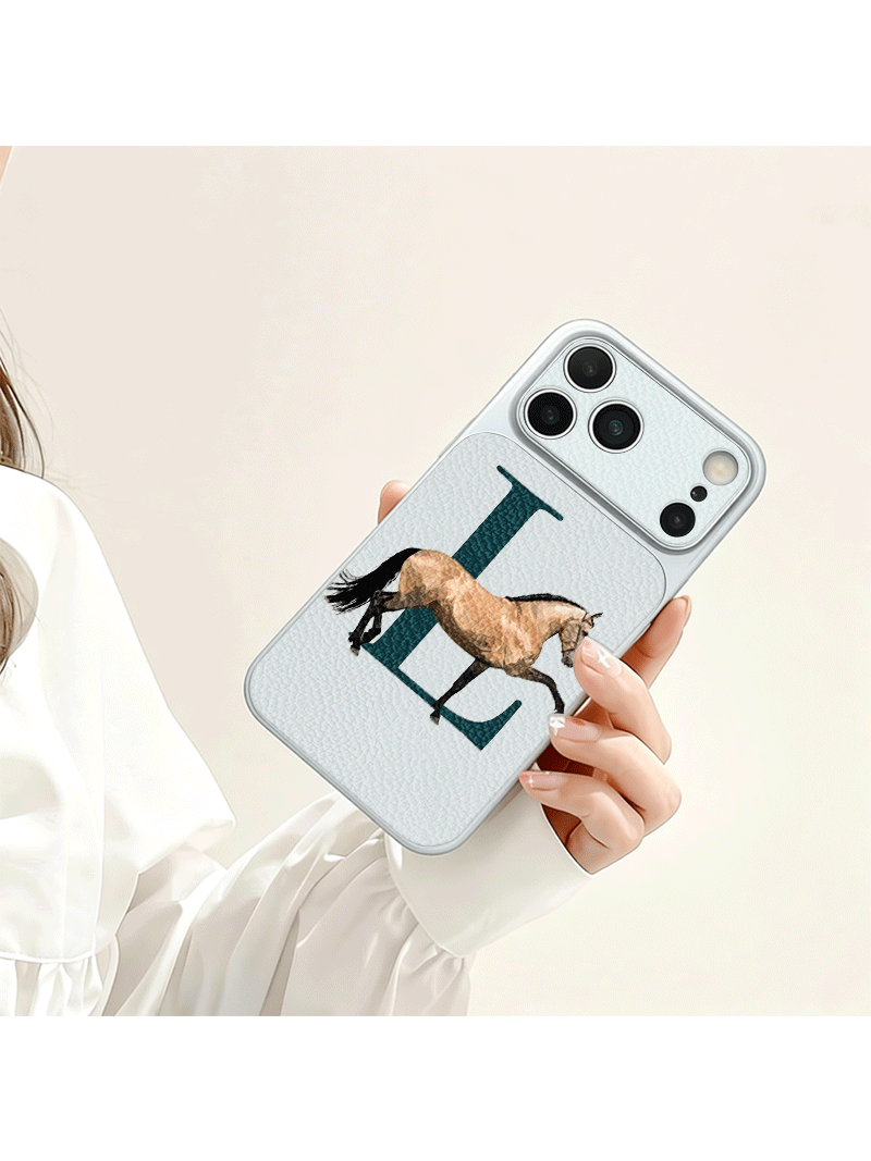 Phone Cases Near - Telefoonhoesje met lederen patroon 'Tan Horse