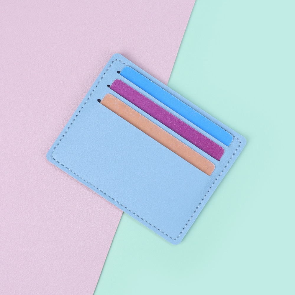 Slim Card Slot Case - Nieuwe PU-lederen PU-kaarthouder 5 kleuren Meerdere