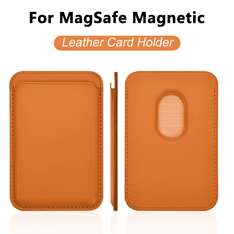 Phone Cases With Wallet On Back - Leren Kaarthouder Telefoonhoesje voor MagSafe Magnetische