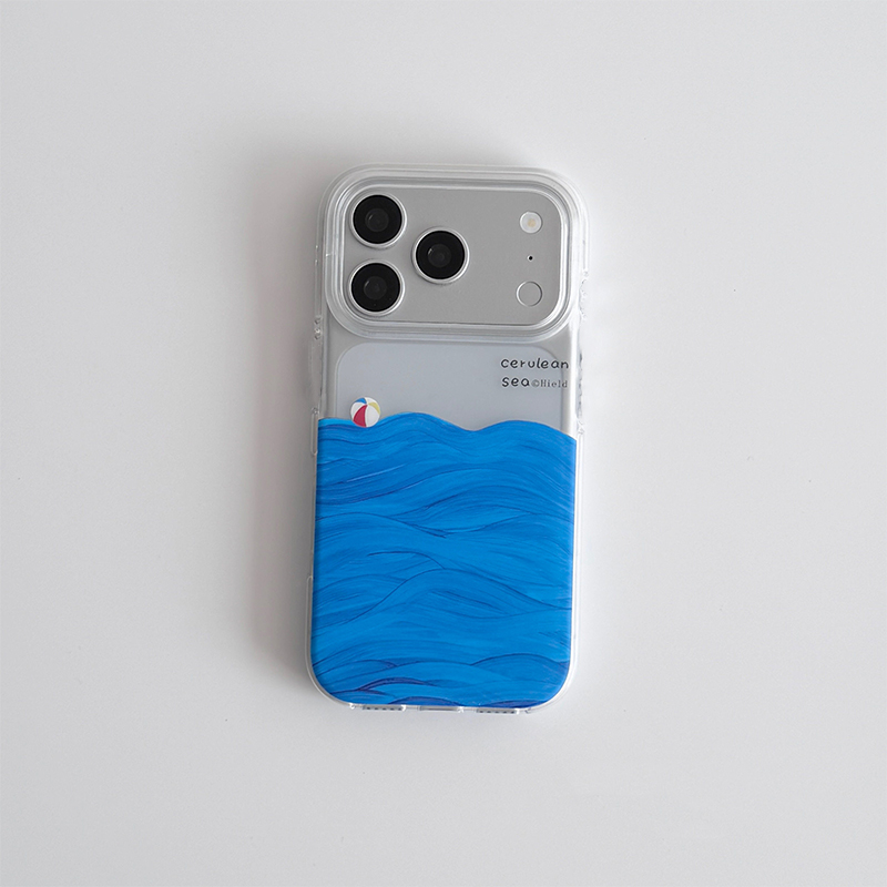 Phone Cases Japanese - Telefoonhoesje met olieverfschildering textuur van zeeoppervlak