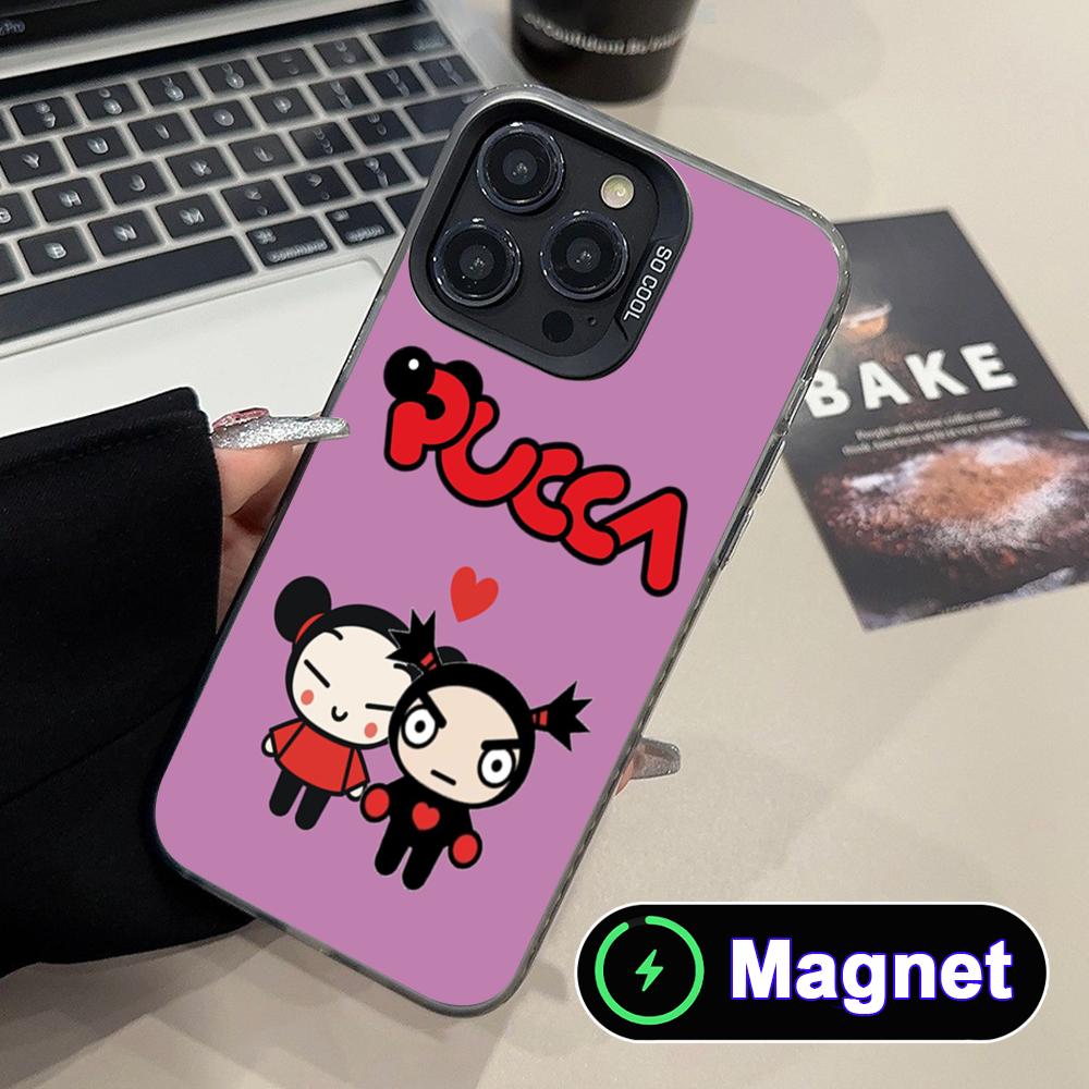 Phone Cases With Magnet - Cartoon P-Pucca Telefoonhoesje voor iPhone 17