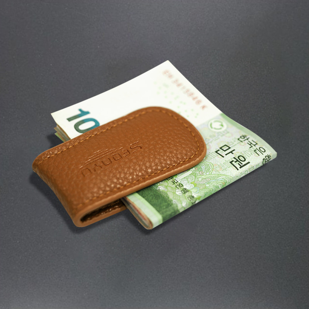 Slim Card Slot Case - Luxe lederen magnetische portemonnee van rundleer,