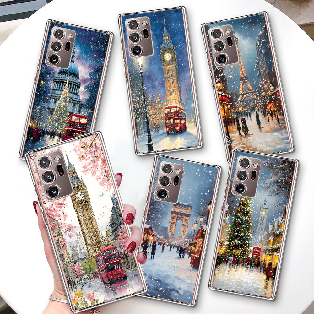 Phone Cases London - Winter Kerstmis in Londen hoesje voor