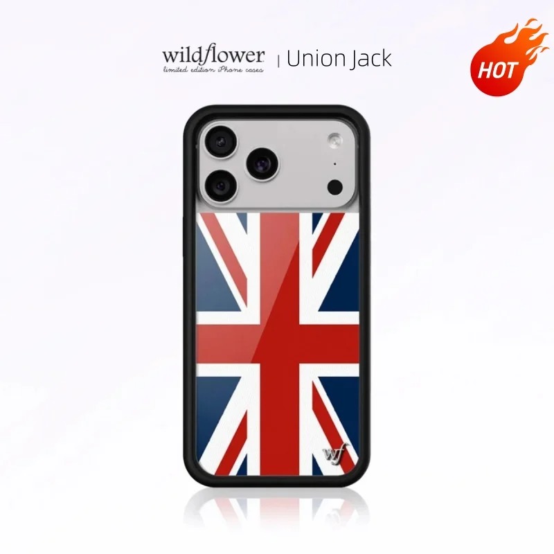 Phone Cases London - Mode Wildflower INS Union Jack Telefoonhoesje