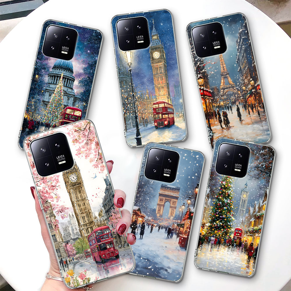 Phone Cases London - Winter Kerstmis in Londen hoesje voor