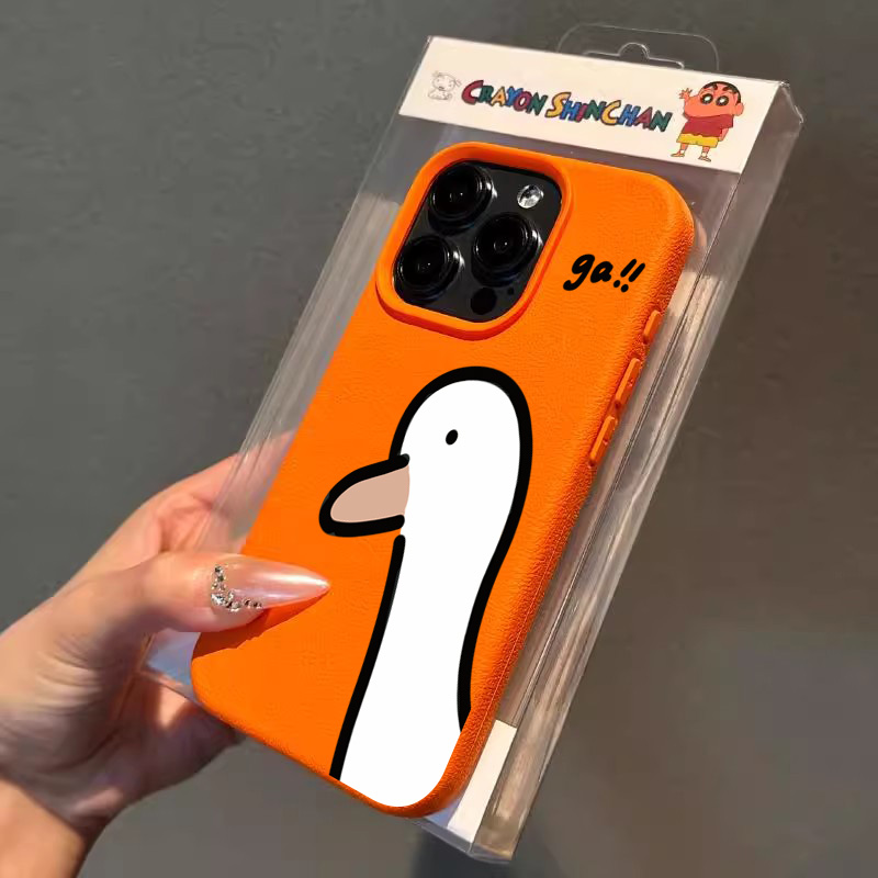 Phone Cases Japanese - Cartoon Leuke Eend Telefoonhoesje voor iPhone