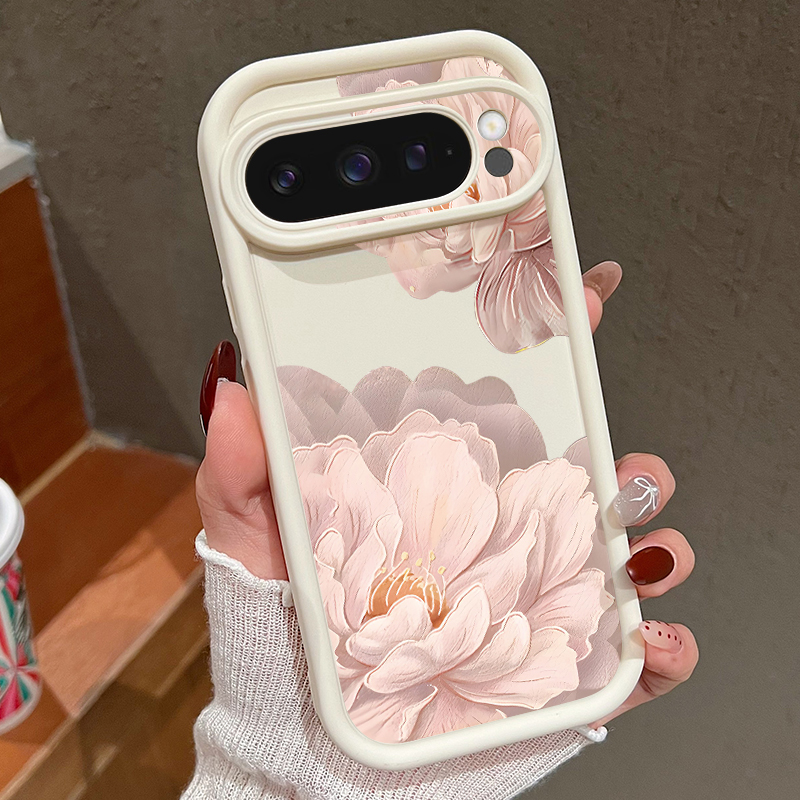 Phone Cases Google Pixel 7 - Roze bloemenpatroon zachte TPU telefoonhoes voor