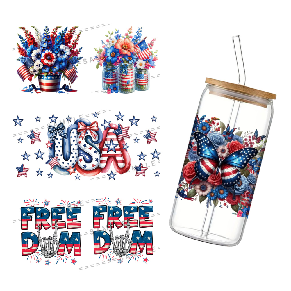 Phone Cases Usa - 11x24cm Onafhankelijkheidsdag USA UV DTF Wraps