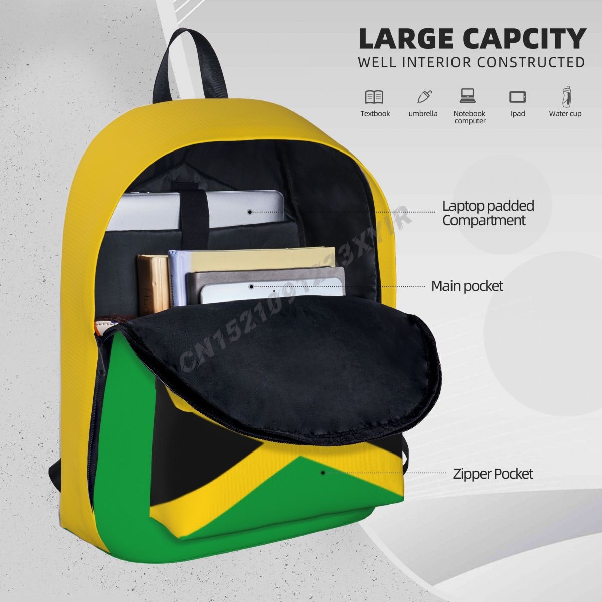 Unisex rugzak Jamaica vlag Jam - Phone Cases Jamaica recensie en prijs