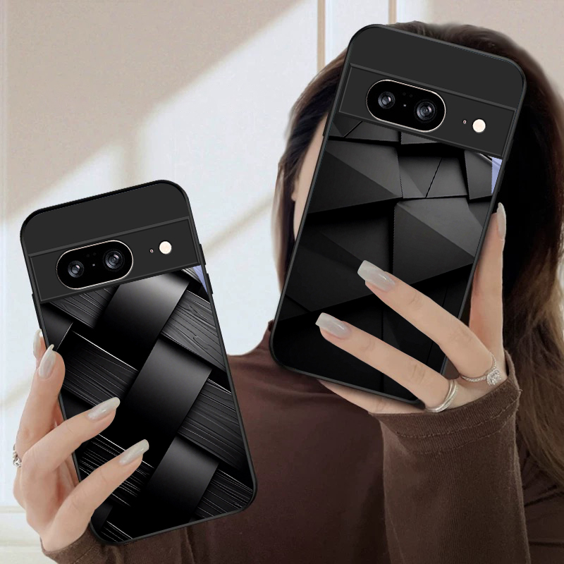 Donkere geometrische textuur v - Phone Cases Google Pixel 7 recensie en prijs