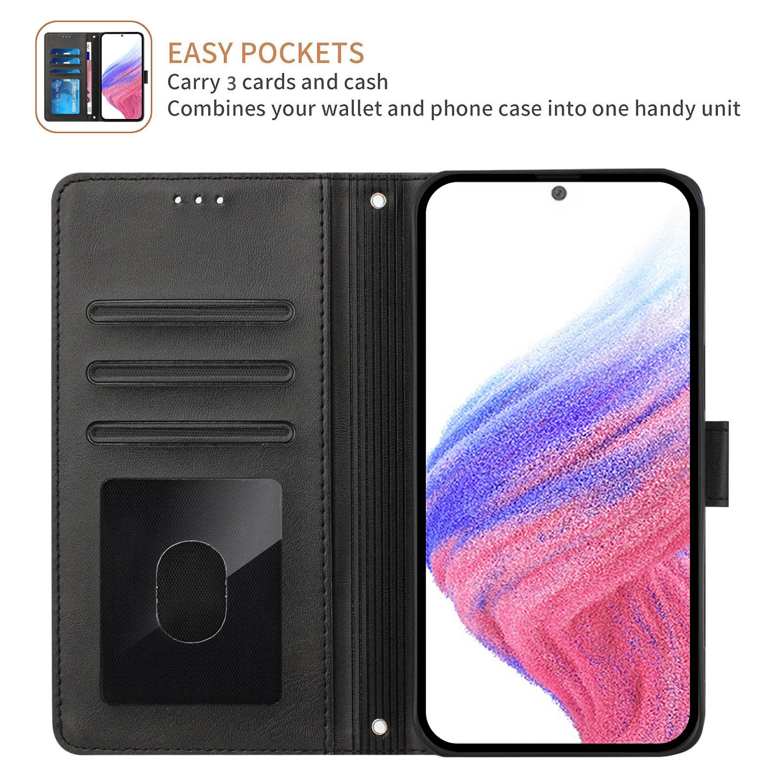 Flip Wallet Lederen Hoesje voo - Phone Cases With Wallet On Back recensie en prijs