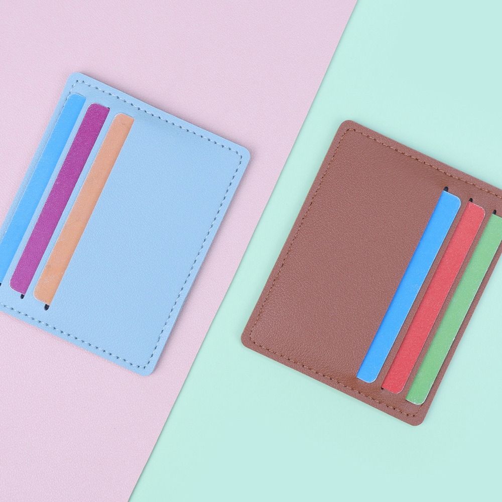 Nieuwe PU-lederen PU-kaarthoud - Slim Card Slot Case recensie en prijs