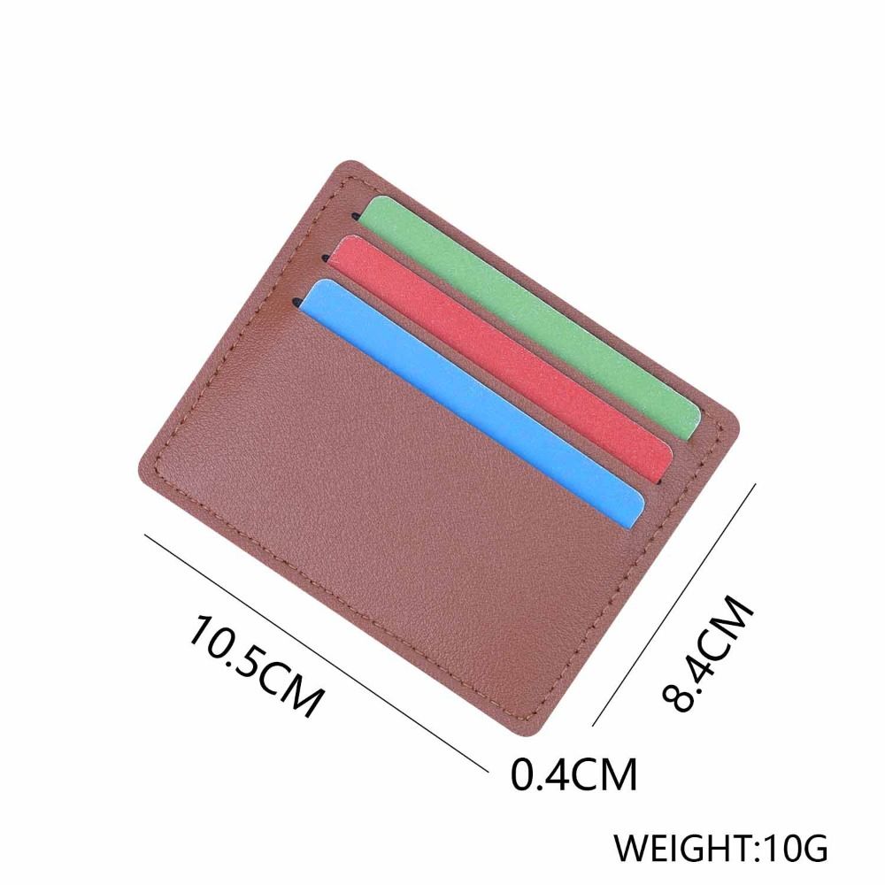 Nieuwe PU-lederen PU-kaarthoud - Slim Card Slot Case recensie en prijs