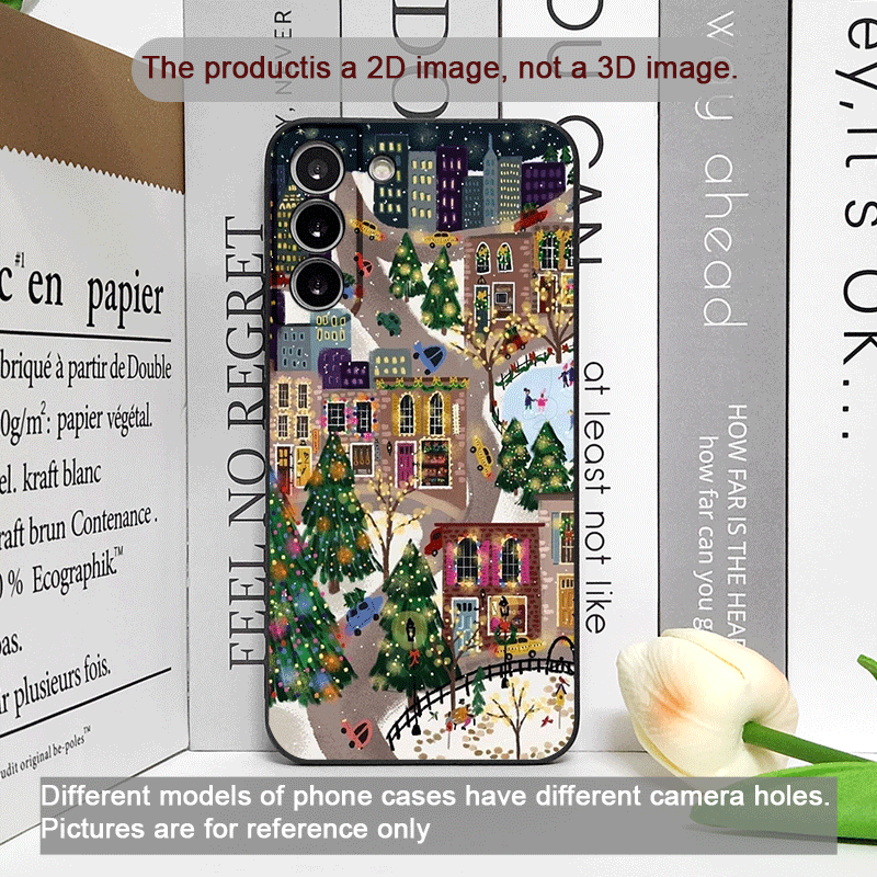 Kerst Sneeuw Straat Etalage La - Phone Cases Oneplus recensie en prijs