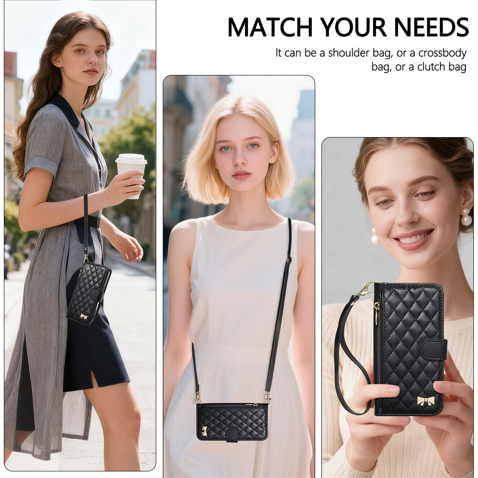 PU Leder Rits Crossbody Polsba - Phone Cases With Loop recensie en prijs