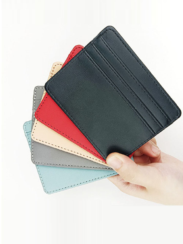 1Pc Pu Lederen Id Kaarthouder  - Slim Card Slot Case recensie en prijs