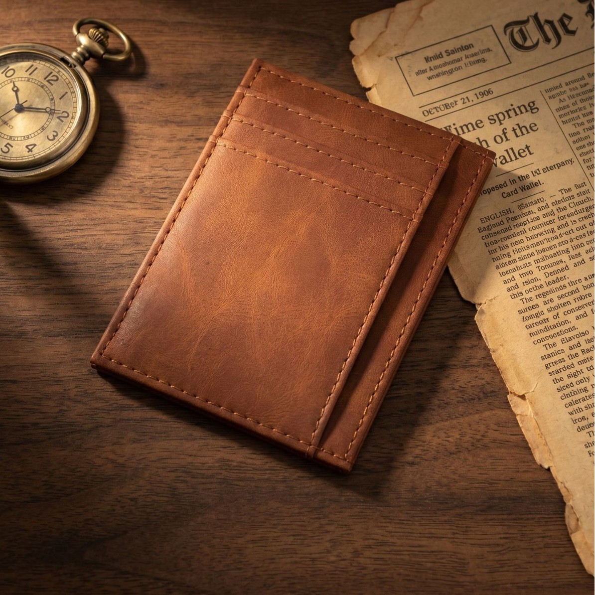 Ultraslanke PU lederen kaartho - Slim Card Slot Case recensie en prijs
