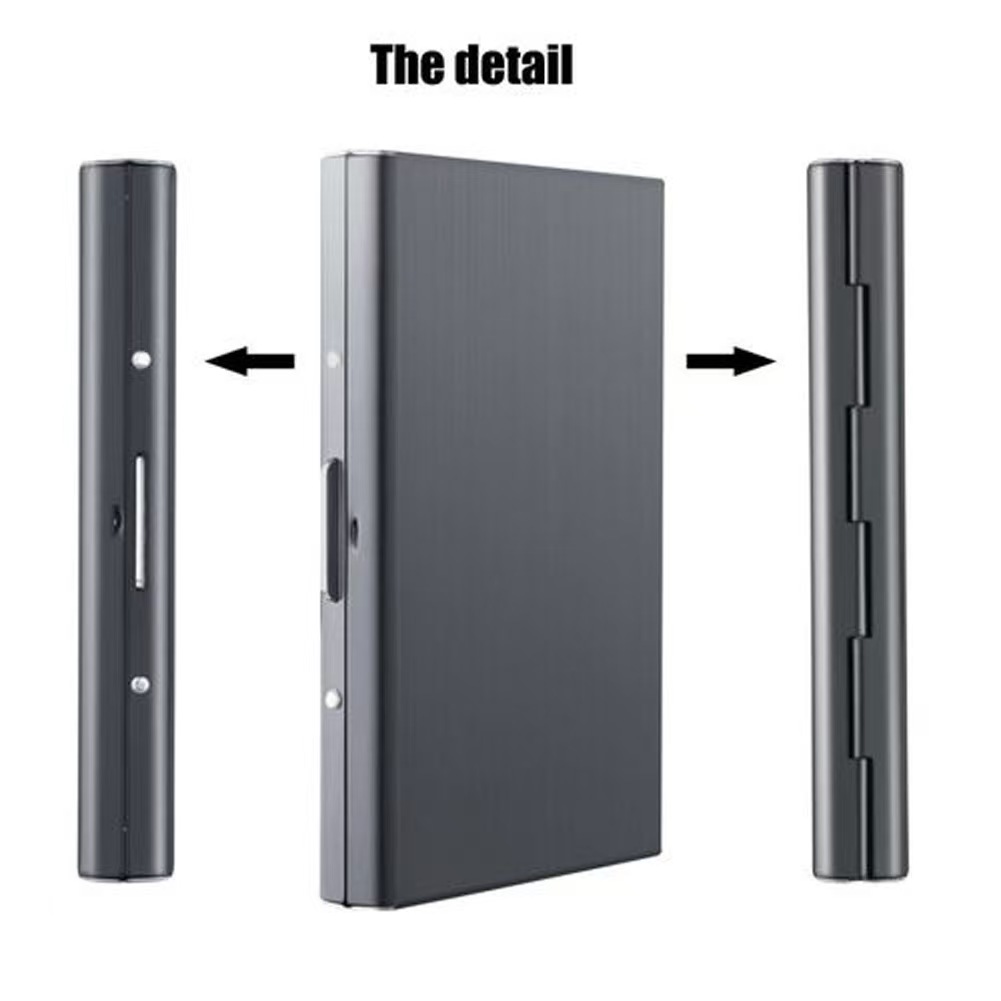 Slanke roestvrijstalen RFID-ka - Slim Card Slot Case recensie en prijs