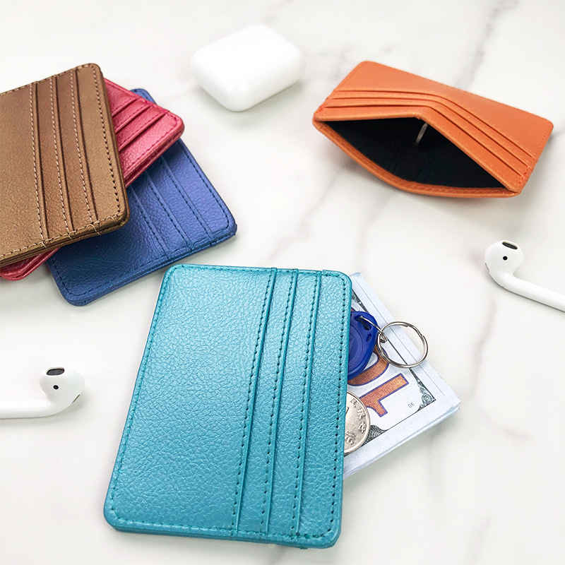 Dunne PU lederen mini-portemon - Slim Card Slot Case recensie en prijs