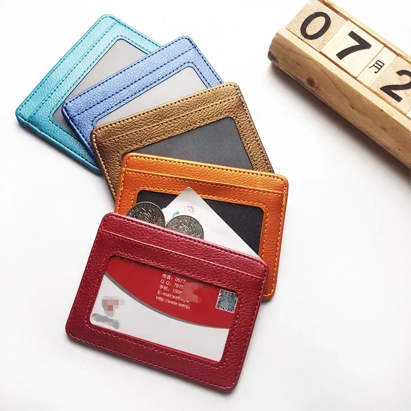 Dunne PU lederen mini-portemon - Slim Card Slot Case recensie en prijs