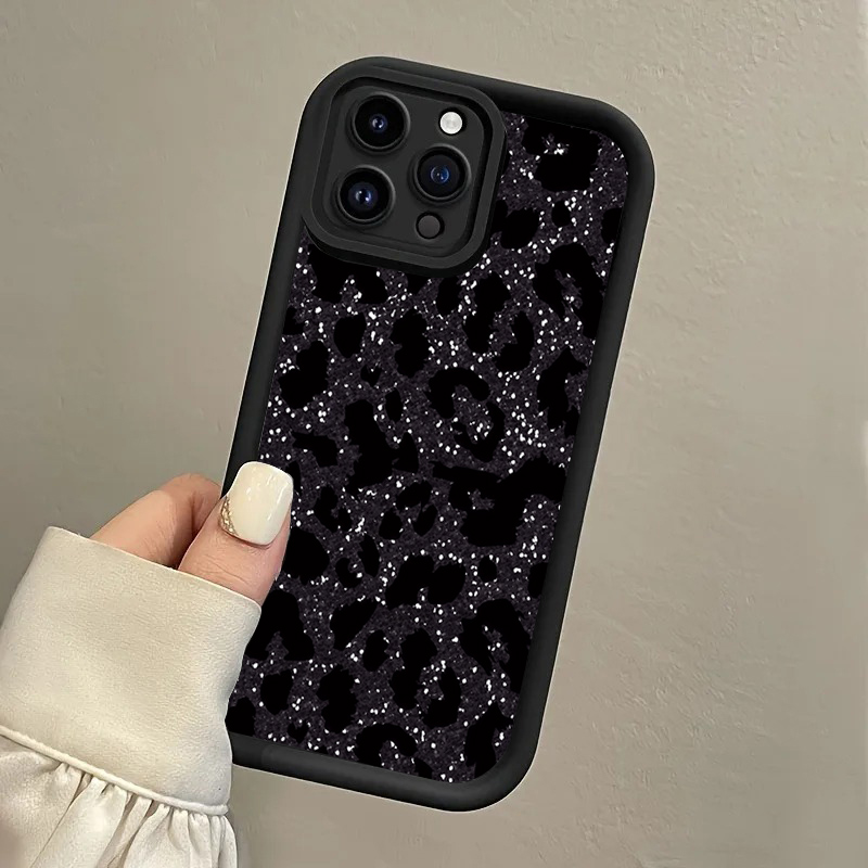 Zwarte gevlekte luipaard hangr - Phone Cases With Loop recensie en prijs
