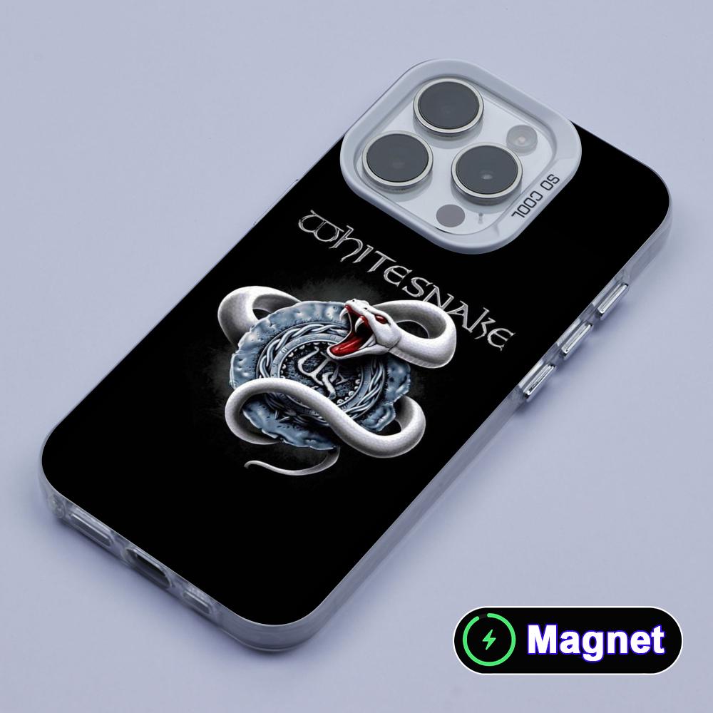 Modehuidige witte slang telefo - Phone Cases With Magnet recensie en prijs