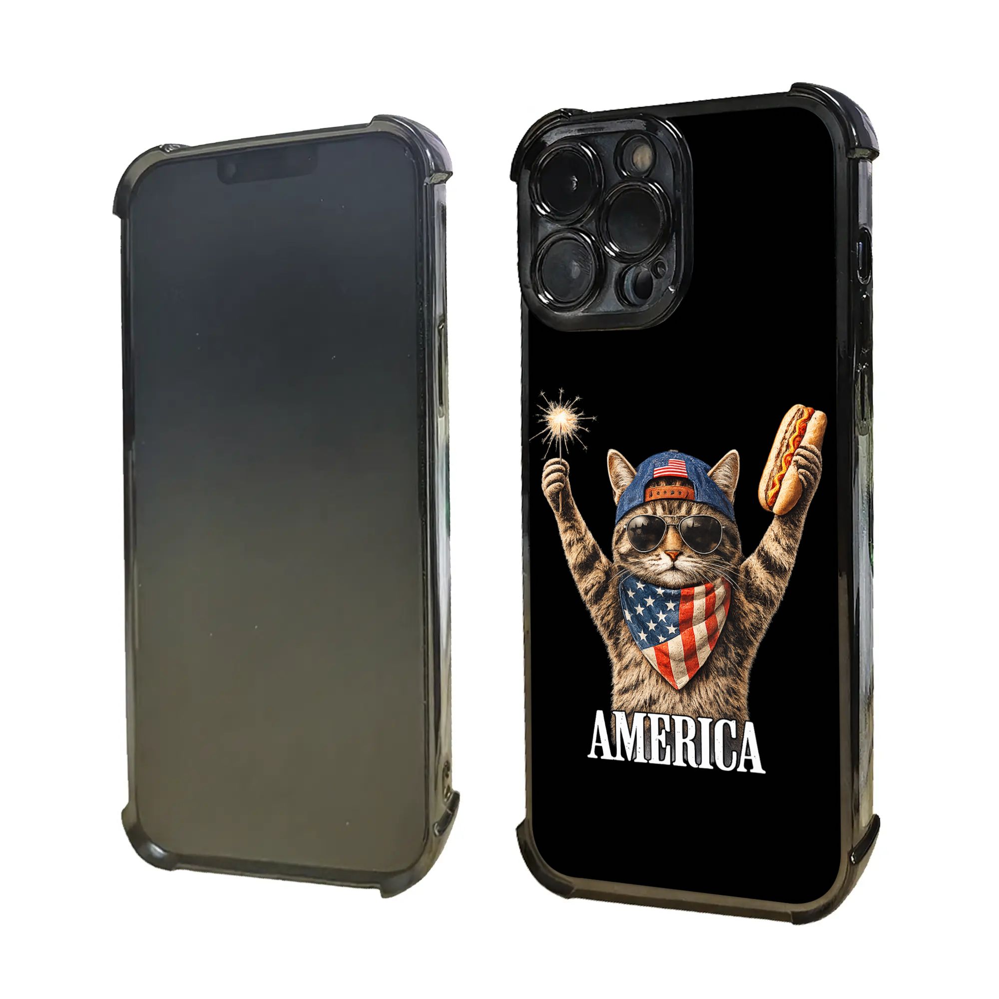 Leuke Amerikaanse Kat Vuurwerk - Phone Cases Usa recensie en prijs