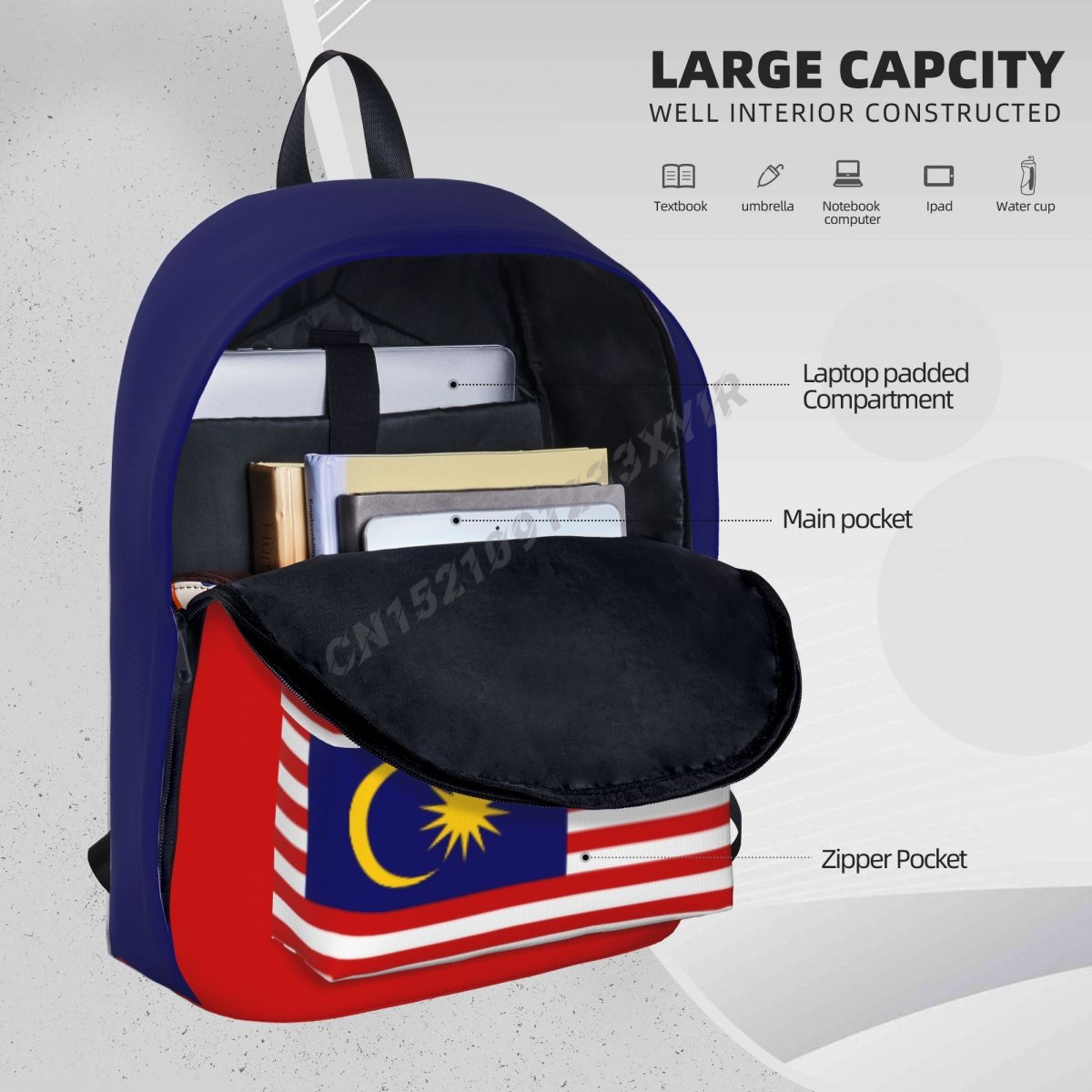 Unisex rugzak Maleisië vlag Ma - Phone Cases Malaysia recensie en prijs