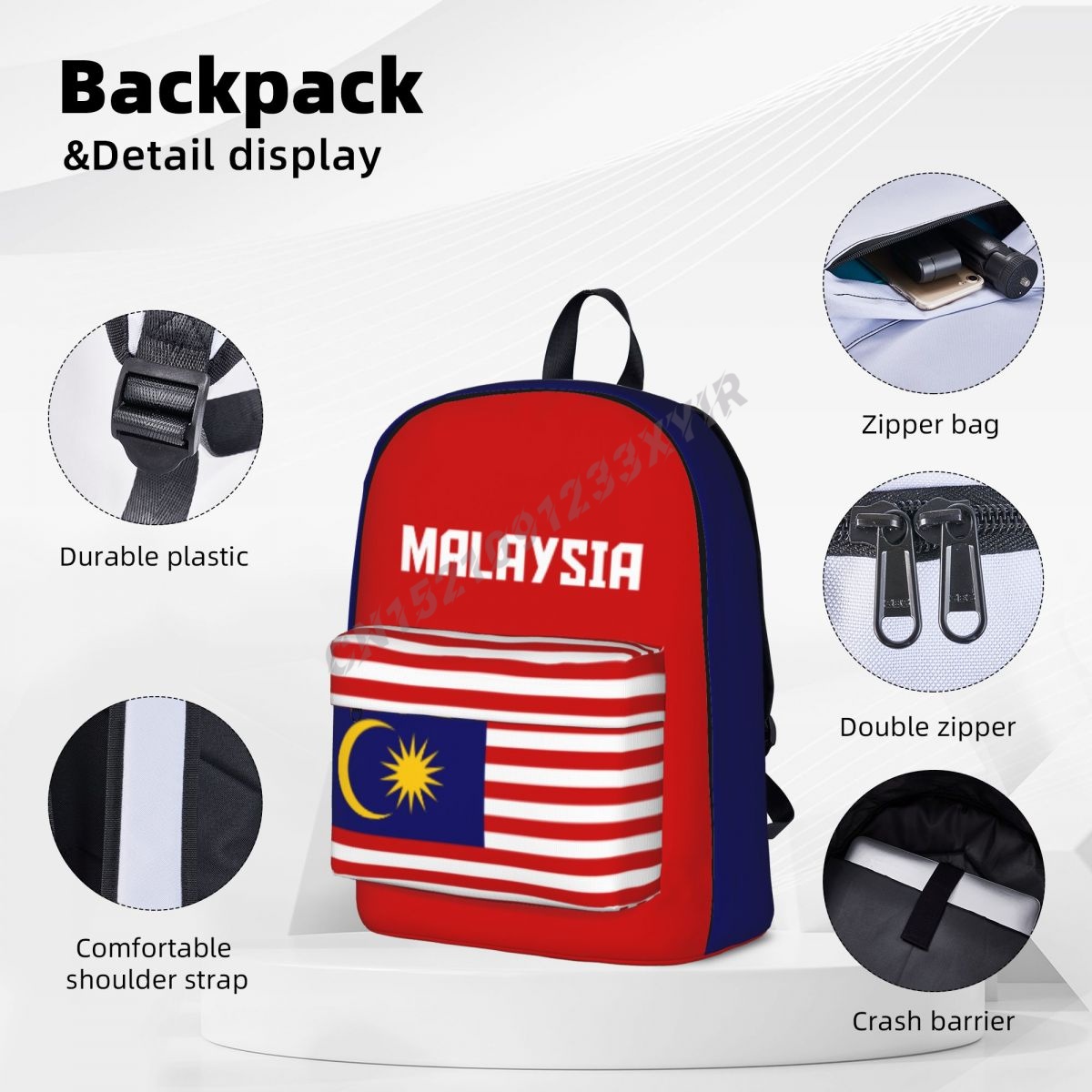 Unisex rugzak Maleisië vlag Ma - Phone Cases Malaysia recensie en prijs